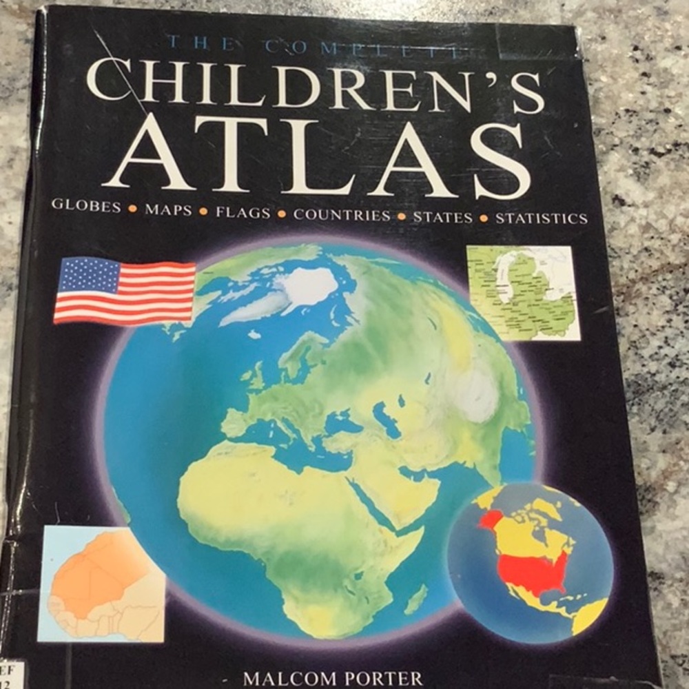 Malcom Porter The Complete Children’s Atlas Paperback Book •Globes• Maps…